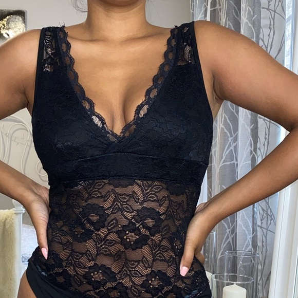 Dynamite Other - DYNAMITE lace thong bodysuit